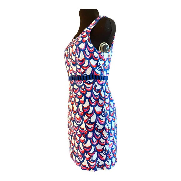 Lilly Pulitzer Iggy Shift dress Gillty design mid cut out size 6 - Picture 3 of 13